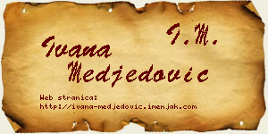 Ivana Međedović vizit kartica